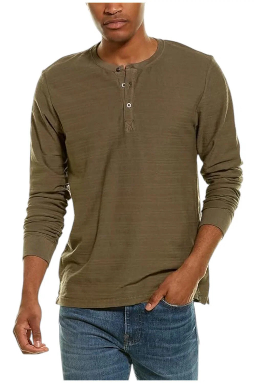 Threads 4 Thought Men's Dax Stripe Henley Fortress